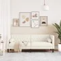 Sofá Chesterfield 3 plazas con cojines terciopelo blanco crema de , Sofás - Ref: Foro24-372700, Precio: 332,05 €, Descuento: %