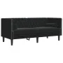 Chesterfield sofa set with 3 black velvet cushions. by , Sofas - Ref: Foro24-3209286, Price: 876,33 €, Discount: %