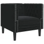 Set de sofás Chesterfield con cojines 3 piezas terciopelo negro de , Sofás - Ref: Foro24-3209286, Precio: 876,33 €, Descuento: %