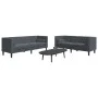 Set sofás Chesterfield con cojines 2 pzs terciopelo gris oscuro de , Sofás - Ref: Foro24-3209292, Precio: 640,25 €, Descuento: %
