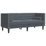 Set sofás Chesterfield con cojines 2 pzs terciopelo gris oscuro de , Sofás - Ref: Foro24-3209292, Precio: 640,25 €, Descuento: %