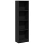 Estantería de madera de ingeniería negra 40x24x143 cm de , Librerías y estanterías - Ref: Foro24-857784, Precio: 44,15 €, Des...