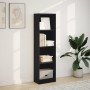 Estantería de madera de ingeniería negra 40x24x143 cm de , Librerías y estanterías - Ref: Foro24-857784, Precio: 44,15 €, Des...