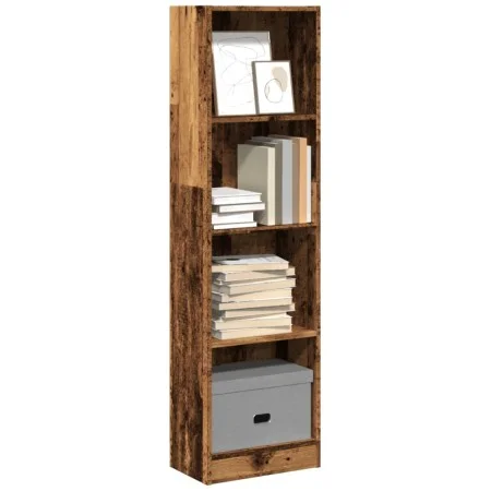 Estantería madera de ingeniería color envejecido 40x24x143 cm de , Librerías y estanterías - Ref: Foro24-857790, Precio: 46,0...
