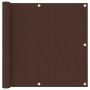 Toldo para balcón tela oxford marrón 90x300 cm de vidaXL, Sombrillas - Ref: Foro24-135072, Precio: 19,34 €, Descuento: %