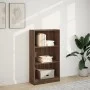 Estantería de madera de ingeniería marrón roble 60x24x109 cm de , Librerías y estanterías - Ref: Foro24-857809, Precio: 46,21...