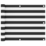 Toldo para balcón tela oxford gris antracita y blanco 75x600 cm de vidaXL, Sombrillas - Ref: Foro24-134879, Precio: 24,21 €, ...