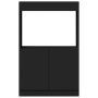 Aparador alto madera ingeniería negro 63x33x100 cm de , Librerías y estanterías - Ref: Foro24-855098, Precio: 63,85 €, Descue...