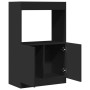 Aparador alto madera ingeniería negro 63x33x100 cm de , Librerías y estanterías - Ref: Foro24-855098, Precio: 63,85 €, Descue...