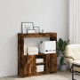 Aparador de madera de ingeniería roble ahumado 92x33x100 cm de , Librerías y estanterías - Ref: Foro24-855128, Precio: 72,53 ...