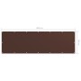 Toldo para balcón tela oxford marrón 90x300 cm de vidaXL, Sombrillas - Ref: Foro24-135072, Precio: 19,34 €, Descuento: %