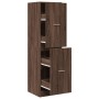 Armario botiquín madera ingeniería marrón roble 40x41x144,5 cm de , Taquillas y armarios de almacenamiento - Ref: Foro24-3309...