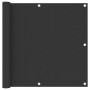 Biombo para balcón de tela oxford antracita 90x500 cm de vidaXL, Sombrillas - Ref: Foro24-134870, Precio: 21,79 €, Descuento: %