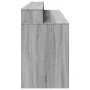 Escritorio con LED madera ingeniería gris sonoma 200x55x91 cm de , Escritorios - Ref: Foro24-3309443, Precio: 222,69 €, Descu...