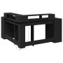 Escritorio con luz LED madera ingeniería negro 152x152x91 cm de , Escritorios - Ref: Foro24-3309457, Precio: 210,25 €, Descue...