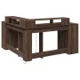 Escritorio con LED madera ingeniería marrón roble 152x152x91 cm de , Escritorios - Ref: Foro24-3309462, Precio: 162,83 €, Des...