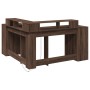 Escritorio con LED madera ingeniería marrón roble 152x152x91 cm de , Escritorios - Ref: Foro24-3309462, Precio: 165,23 €, Des...