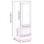 Aparador madera de ingeniería roble artisian 36x35,5x103,5 cm de , Aparadores - Ref: Foro24-857145, Precio: 67,49 €, Descuent...