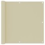 Toldo para balcón tela oxford color crema 90x500 cm de vidaXL, Sombrillas - Ref: Foro24-134954, Precio: 24,99 €, Descuento: %