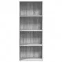 Estantería madera de ingeniería gris Sonoma 60x30x152 cm de , Librerías y estanterías - Ref: Foro24-857913, Precio: 62,41 €, ...