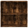 Estantería madera de ingeniería roble ahumado 80x30x77 cm de , Librerías y estanterías - Ref: Foro24-857926, Precio: 43,08 €,...