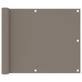 Toldo para balcón de tela oxford gris taupé 75x600 cm de vidaXL, Sombrillas - Ref: Foro24-134987, Precio: 26,62 €, Descuento: %