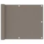 Taupe gray oxford fabric balcony awning 75x600 cm by vidaXL, Umbrellas - Ref: Foro24-134987, Price: 26,62 €, Discount: %