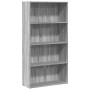 Estantería de madera de ingeniería gris Sonoma 80x30x152 cm de , Librerías y estanterías - Ref: Foro24-857945, Precio: 64,70 ...