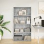 Estantería de madera de ingeniería gris Sonoma 80x30x152 cm de , Librerías y estanterías - Ref: Foro24-857945, Precio: 64,70 ...