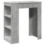 High bar table with gray wood and concrete shelves 95x47x103.5 cm by , Kitchen and dining tables - Ref: Foro24-854385, Price:...