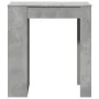 High bar table with gray wood and concrete shelves 95x47x103.5 cm by , Kitchen and dining tables - Ref: Foro24-854385, Price:...