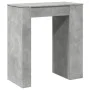 High bar table with gray wood and concrete shelves 95x47x103.5 cm by , Kitchen and dining tables - Ref: Foro24-854385, Price:...