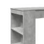 High bar table with gray wood and concrete shelves 95x47x103.5 cm by , Kitchen and dining tables - Ref: Foro24-854385, Price:...
