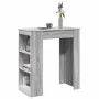High bar table with Sonoma grey wood shelves 95x47x103.5 cm by , Kitchen and dining tables - Ref: Foro24-854387, Price: 78,70...
