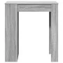 High bar table with Sonoma grey wood shelves 95x47x103.5 cm by , Kitchen and dining tables - Ref: Foro24-854387, Price: 78,70...