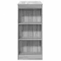 High bar table with Sonoma grey wood shelves 95x47x103.5 cm by , Kitchen and dining tables - Ref: Foro24-854387, Price: 78,70...