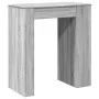 High bar table with Sonoma grey wood shelves 95x47x103.5 cm by , Kitchen and dining tables - Ref: Foro24-854387, Price: 78,70...