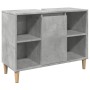 Mueble de baño madera de ingeniería gris hormigón 80x33x60 cm de , Tocadores de baño - Ref: Foro24-857132, Precio: 59,28 €, D...