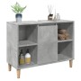 Mueble de baño madera de ingeniería gris hormigón 80x33x60 cm de , Tocadores de baño - Ref: Foro24-857132, Precio: 59,28 €, D...