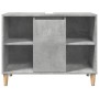 Mueble de baño madera de ingeniería gris hormigón 80x33x60 cm de , Tocadores de baño - Ref: Foro24-857132, Precio: 59,28 €, D...