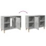 Mueble de baño madera de ingeniería gris hormigón 80x33x60 cm de , Tocadores de baño - Ref: Foro24-857132, Precio: 59,28 €, D...