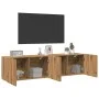 Muebles de TV de pared 2 unidades roble artisian 80x30x41 cm de , Armarios y almacenamiento - Ref: Foro24-857669, Precio: 82,...