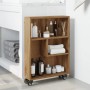 Carrito de almacenaje estrecho madera roble artisian 48x13x68cm de , Librerías y estanterías - Ref: Foro24-855231, Precio: 55...