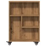 Carrito de almacenaje estrecho madera roble artisian 48x13x68cm de , Librerías y estanterías - Ref: Foro24-855231, Precio: 55...