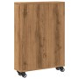 Carrito de almacenaje estrecho madera roble artisian 48x13x68cm de , Librerías y estanterías - Ref: Foro24-855231, Precio: 55...