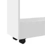 Narrow storage cart 3 levels engineered wood white by , Kitchen and dining carts - Ref: Foro24-855250, Price: 50,00 €, Discou...