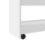 Narrow storage cart 4 levels engineered wood white by , Kitchen and dining carts - Ref: Foro24-855259, Price: 58,04 €, Discou...