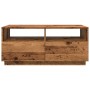 Mesa de centro con luces LED madera envejecida 90x49x40 cm de , Mesas de centro - Ref: Foro24-857710, Precio: 115,17 €, Descu...