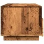 Mesa de centro con luces LED madera envejecida 90x49x40 cm de , Mesas de centro - Ref: Foro24-857710, Precio: 113,11 €, Descu...