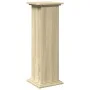 Pedestal expositor con almacenaje roble Sonoma 31x30x90 cm de , Soportes para macetas - Ref: Foro24-854609, Precio: 64,13 €, ...